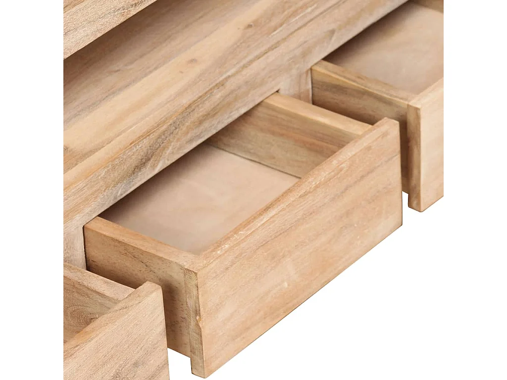 Meuble TV Bois d'acacia massif 90 x 30 x 55 cm Marron clair BE26877