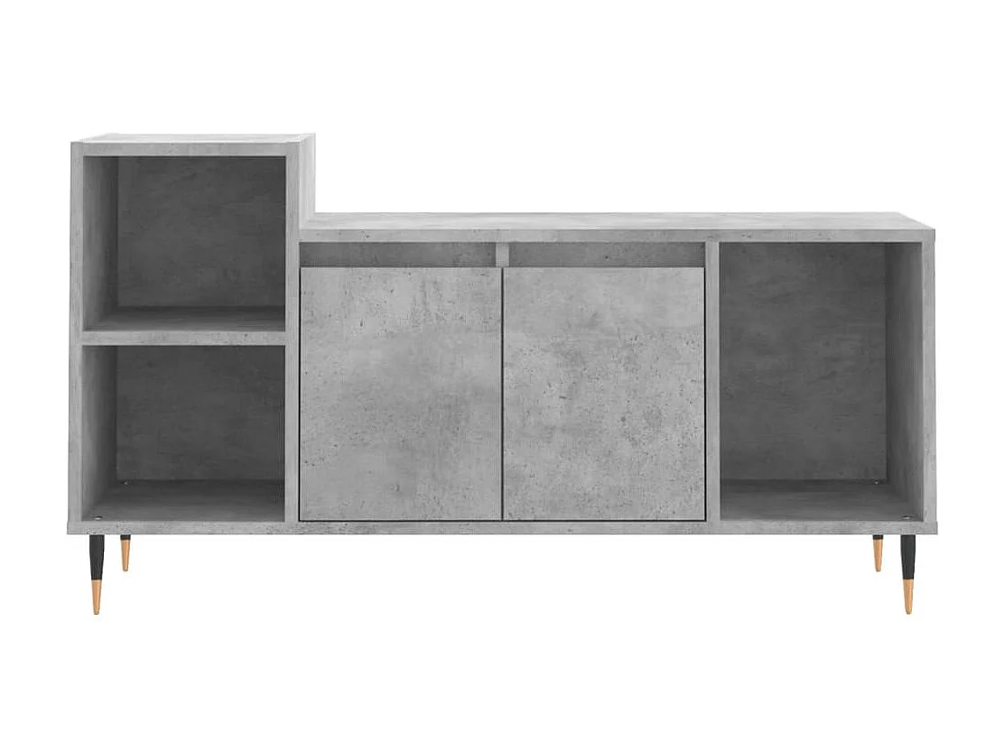 TV-Schrank,TV-Möbel Betongrau 100x35x55 cm Holzwerkstoff -gkd393530