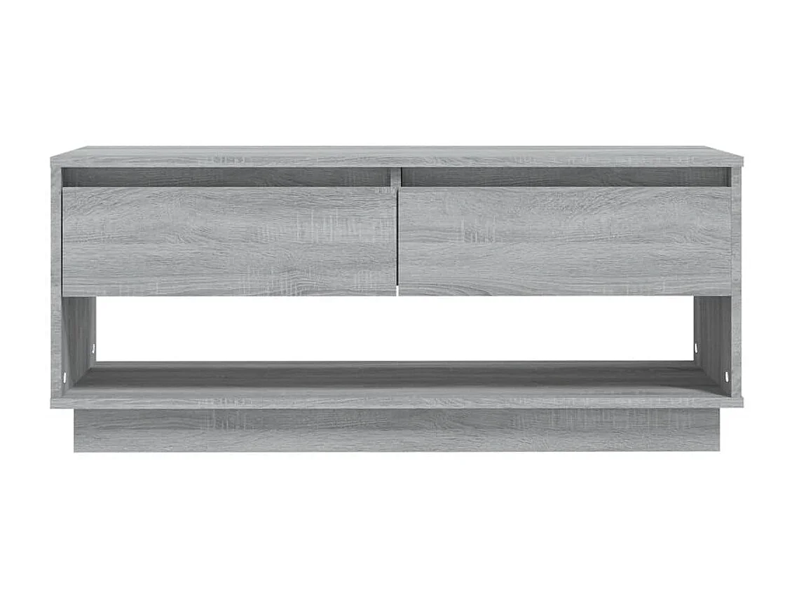 Meuble TV Sonoma gris 102x41x44 cm Aggloméré BE26261