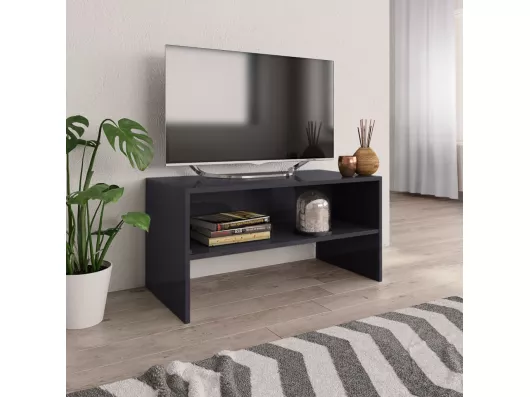 Kauf Unique TV-Schrank,TV-Möbel Hochglanz-Grau 80x40x40 cm Holzwerkstoff -gkd360421