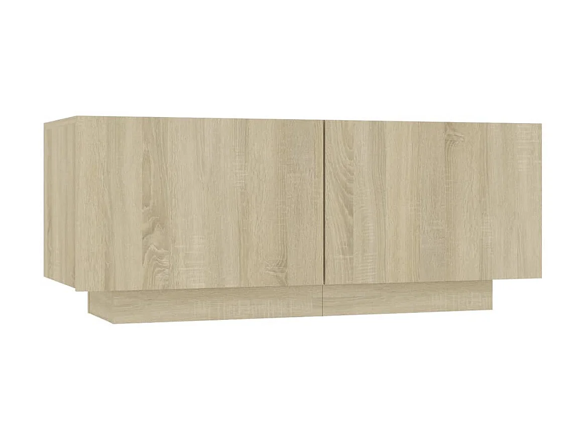 Meuble TV Chêne sonoma 100x35x40 cm Bois d'ingénierie BE31503