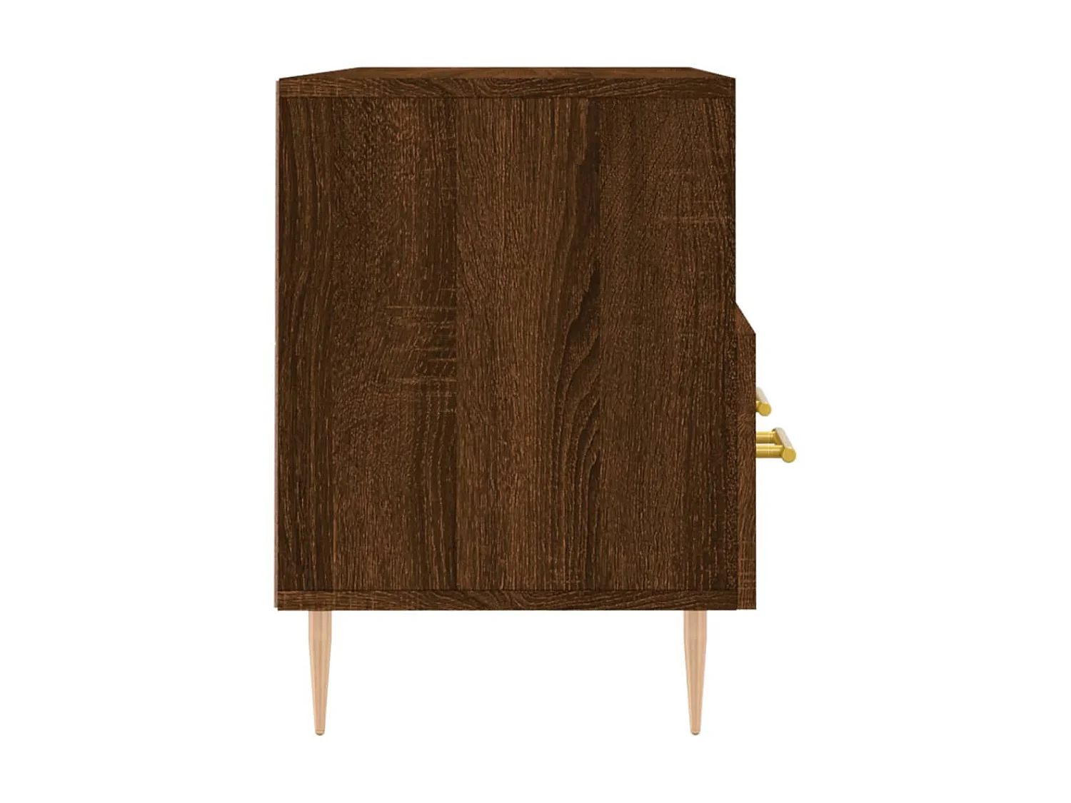 Meuble TV chêne marron 102x36x50 cm bois d'ingénierie BE65552