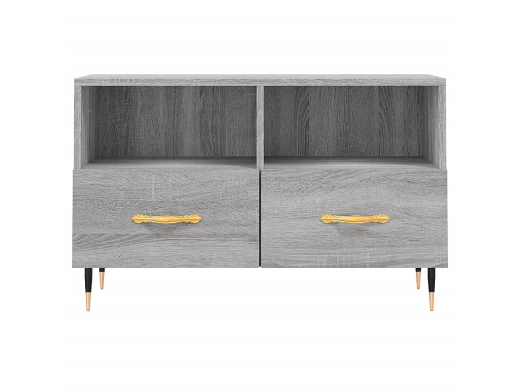 Mobile Porta TV | Armadietto TV Grigio Sonoma 80x36x50 cm in Legno Multistrato