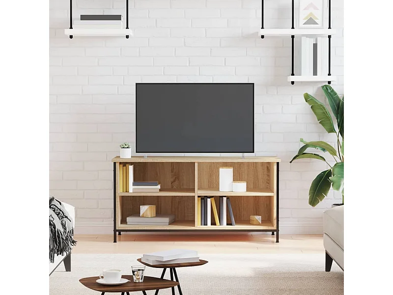 Meuble TV Chêne sonoma 100x40x50 cm Bois d'ingénierie BE59626