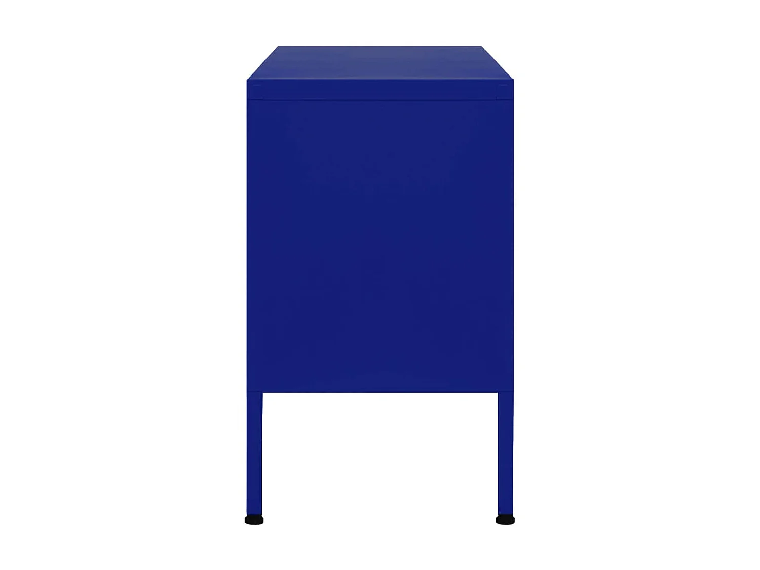 Meuble TV Bleu marine 105x35x50 cm Acier BE64702
