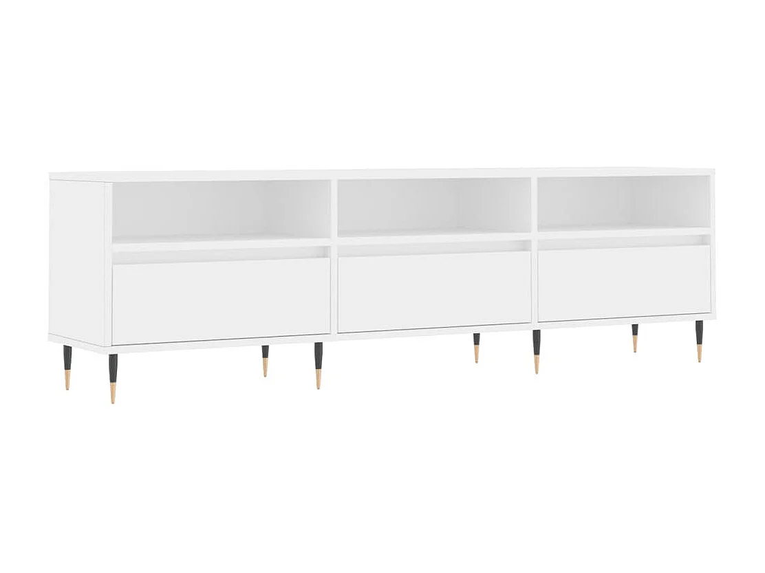 TV-Schrank,TV-Möbel Weiß 150x30x44,5 cm Holzwerkstoff -gkd335622