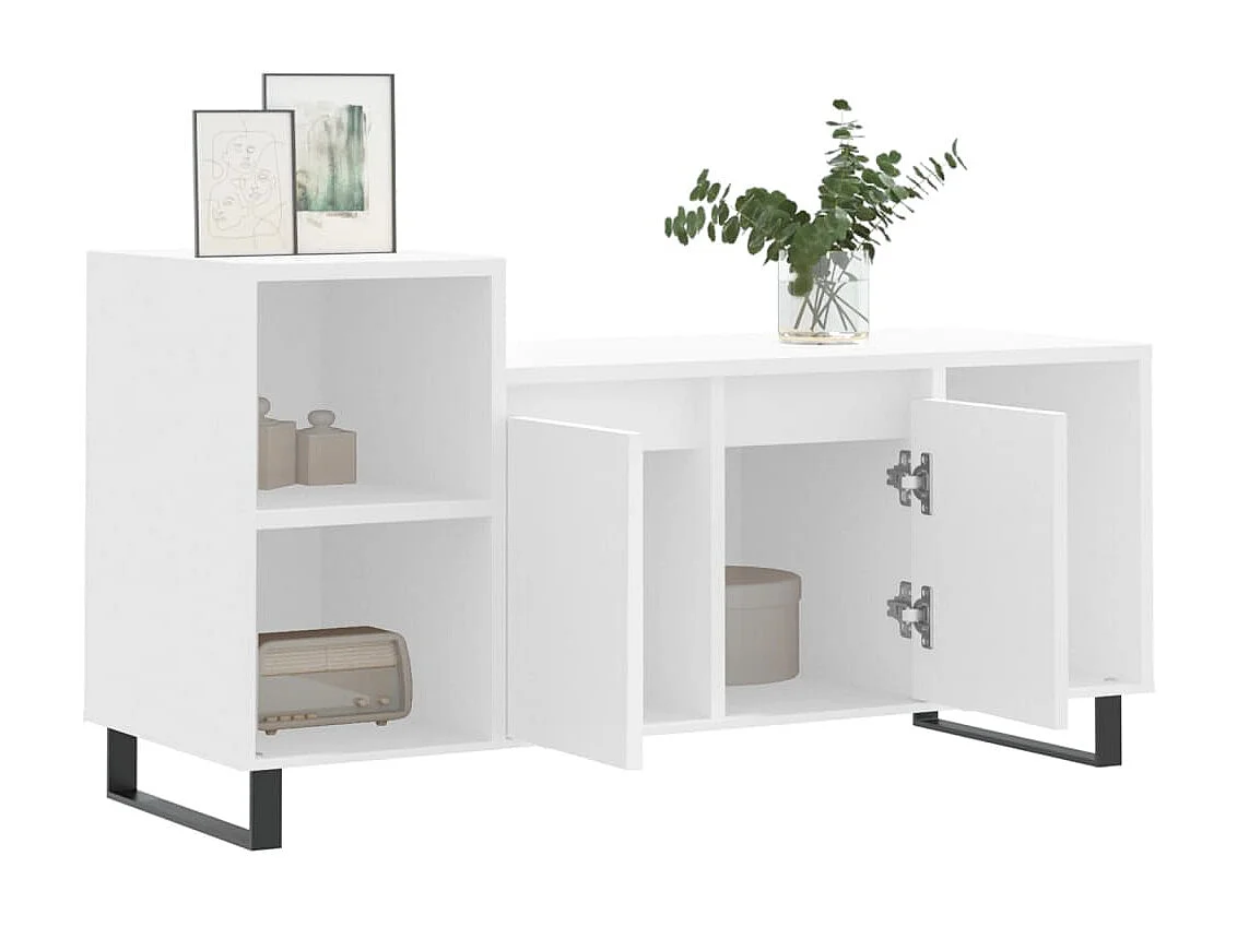 TV-Schrank,TV-Möbel Weiß 100x35x55 cm Holzwerkstoff -gkd128306