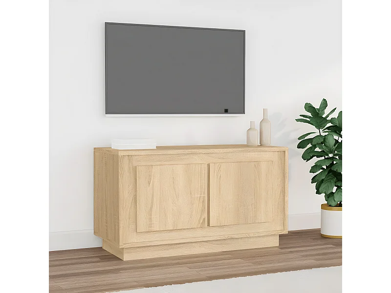 TV-Schrank,TV-Möbel Sonoma-Eiche 80x35x45 cm Holzwerkstoff -gkd376259