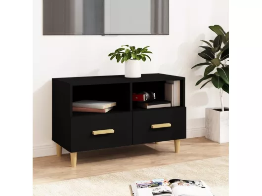 Kauf Unique TV-Schrank,TV-Möbel Schwarz 80x36x50 cm Holzwerkstoff -gkd204248