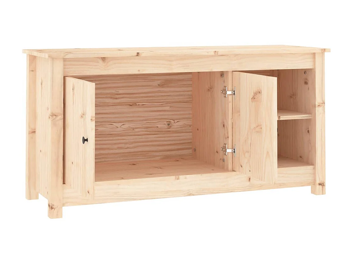 Meuble TV 103x36,5x52 cm Bois de pin massif BE15219