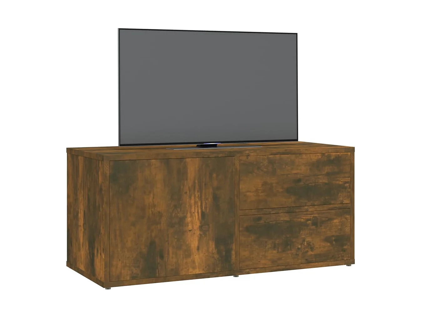 Mueble para TV madera contrachapada roble ahumado 80x34x36 cm ES23803