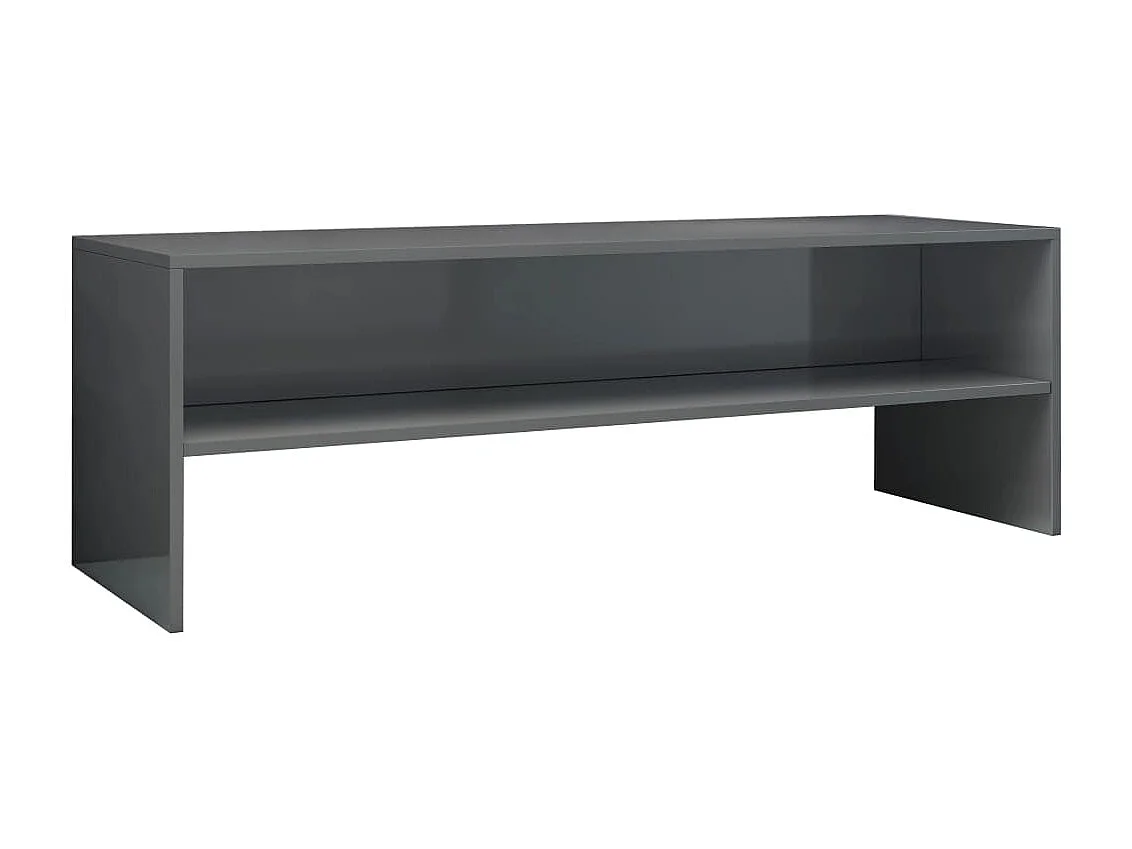 TV-Schrank,TV-Möbel Hochglanz-Grau 120x40x40 cm Holzwerkstoff -gkd797680
