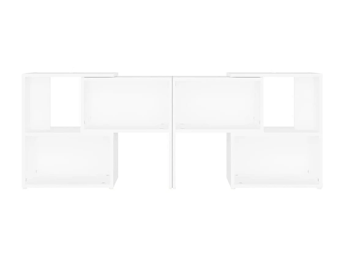 Meuble TV Blanc 104x30x52 cm Aggloméré BE15682