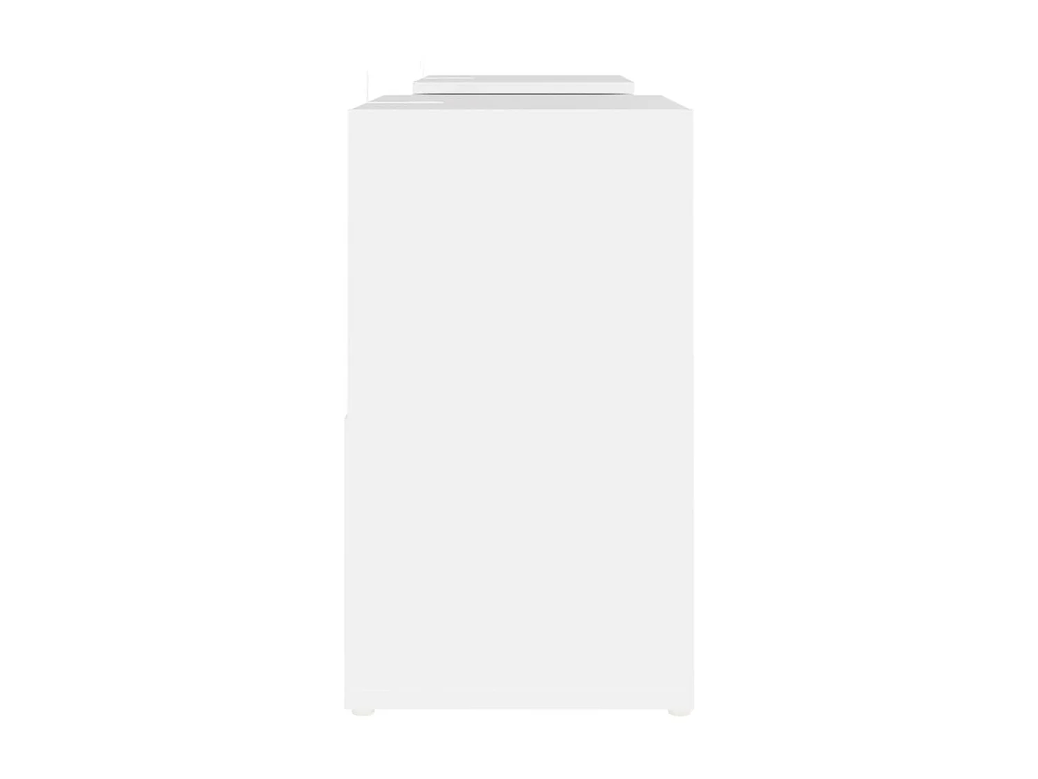 Meuble TV Blanc 104x30x52 cm Aggloméré BE15682