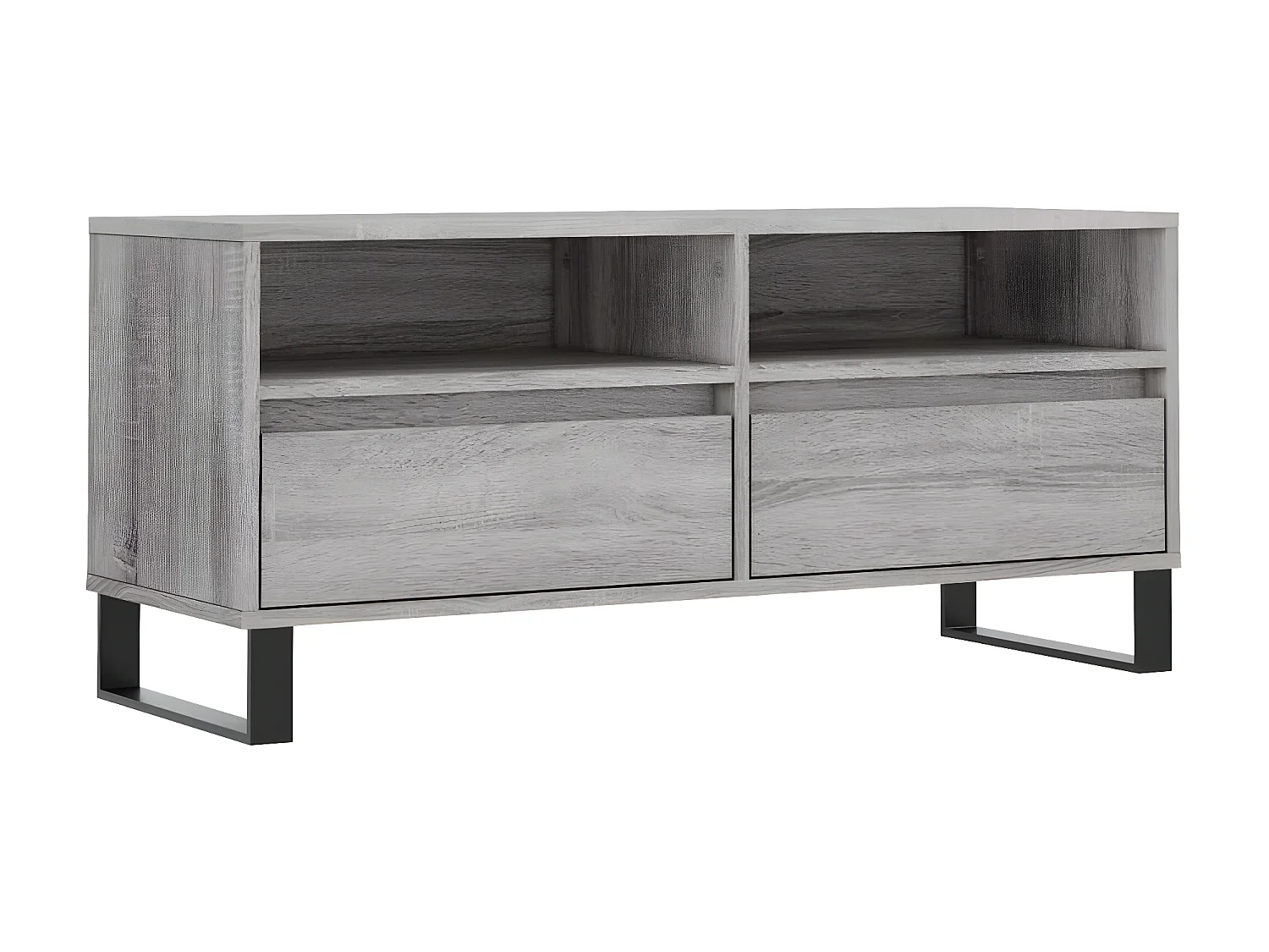 Meuble TV sonoma BEis 100x34,5x44,5 cm bois d'ingénierie BE61234
