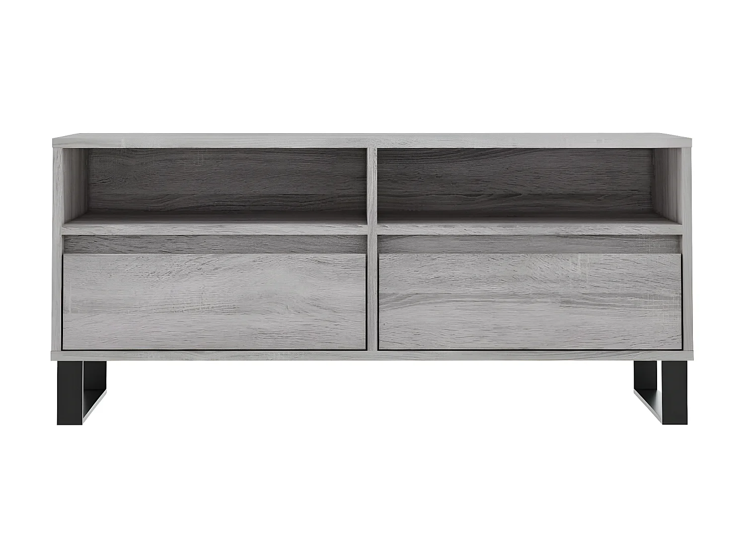 Meuble TV sonoma BEis 100x34,5x44,5 cm bois d'ingénierie BE61234