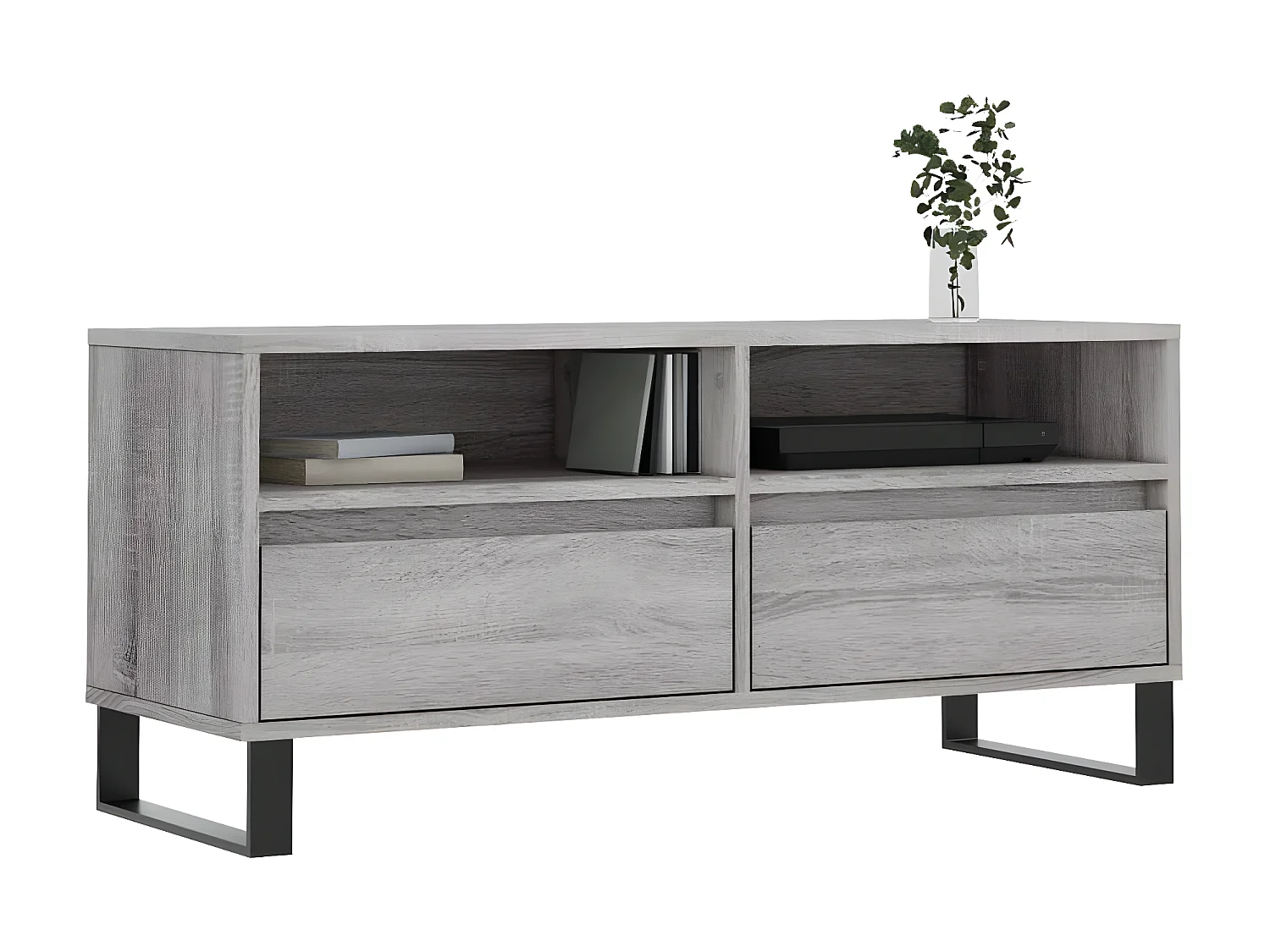 Meuble TV sonoma BEis 100x34,5x44,5 cm bois d'ingénierie BE61234