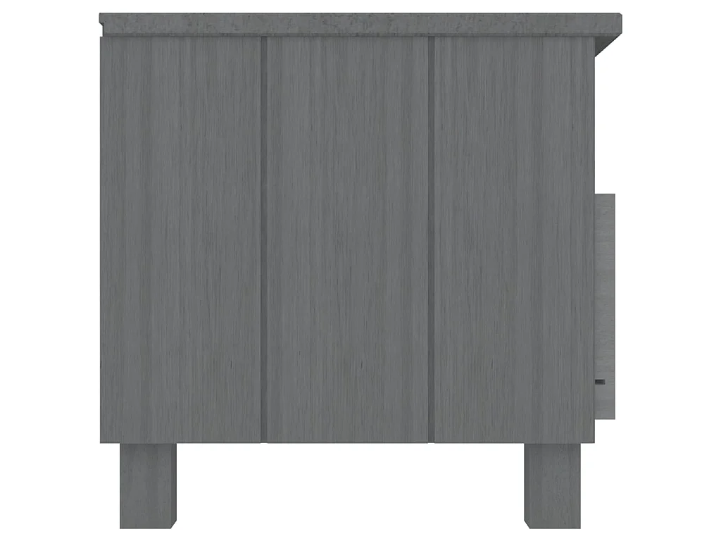 Meuble TV HAMAR foncé 106x40x40 cm Bois massif de pin BE72240