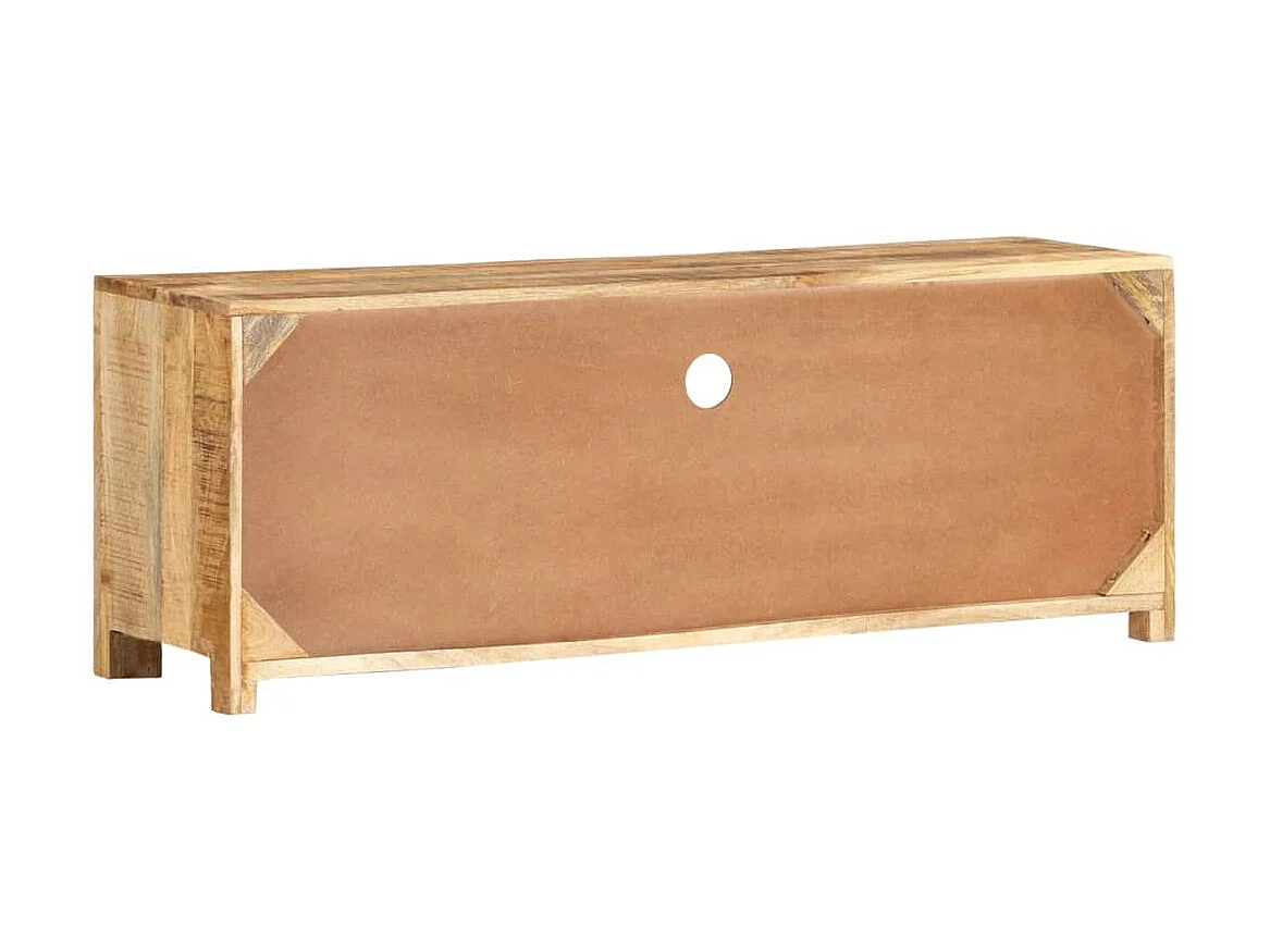 Meuble TV 110x30x40 cm Bois de manguier brut BE53833