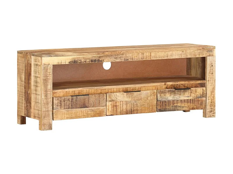 TV-Schrank,TV-Möbel 110x30x40 cm Raues Mangoholz -gkd220687