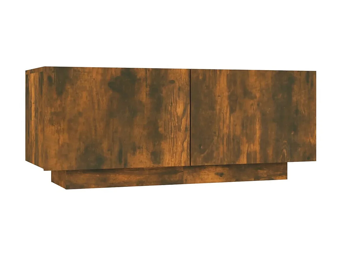 Meuble TV Chêne fumé 100x35x40 cm Bois d'ingénierie BE87804