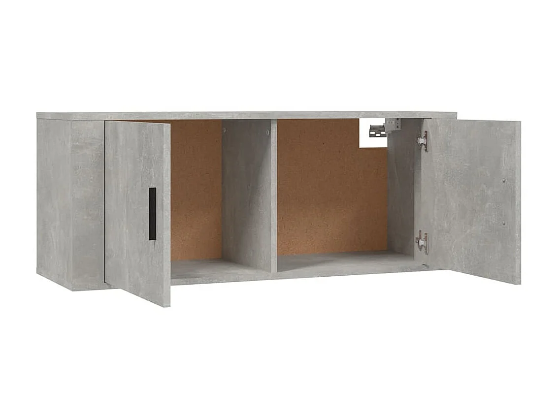 Meubles TV 3 pcs BEis béton Bois d'ingénierie BE83377