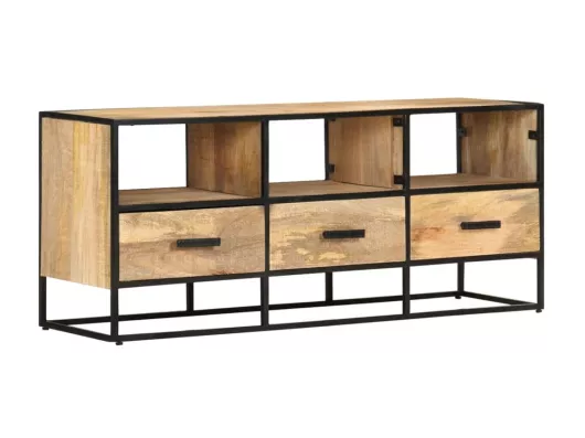 Kauf Unique TV-Schrank,TV-Möbel 110x30x45 cm Raues Mangoholz -gkd564644