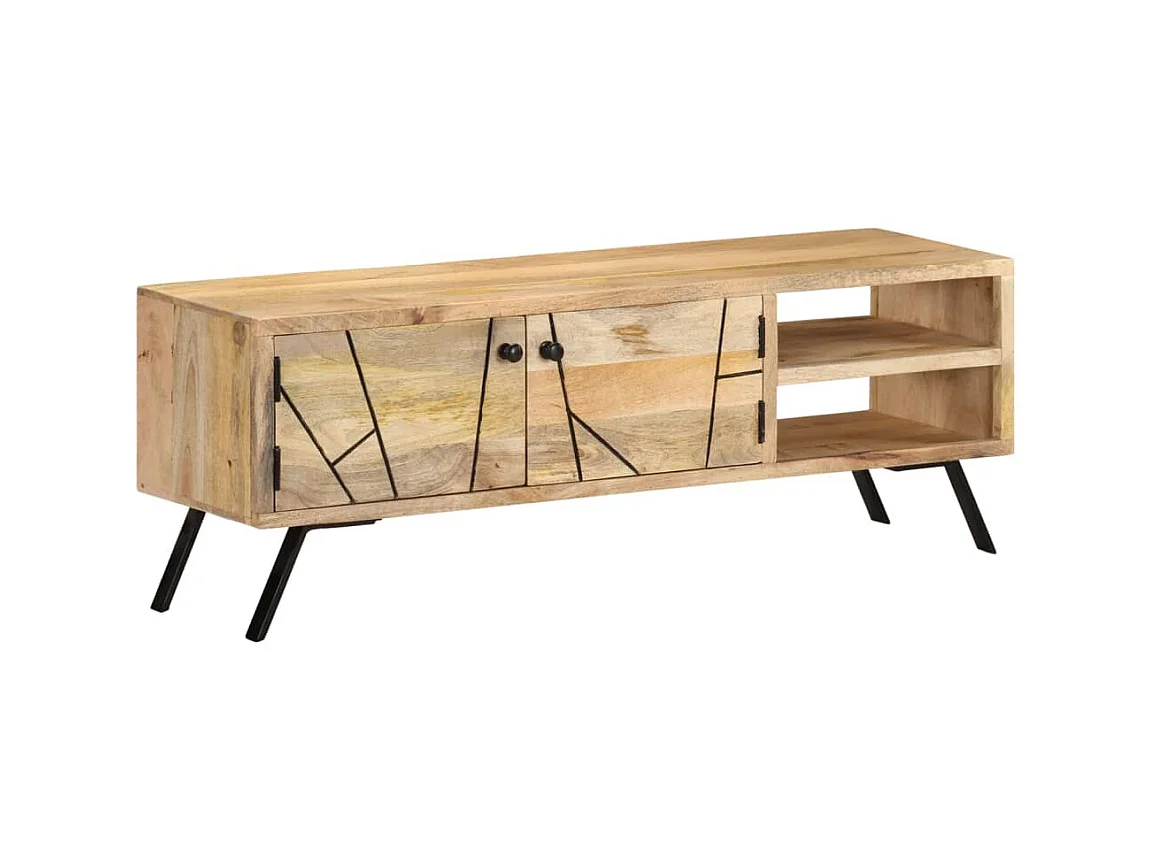 Tv-meubel 110x30x40 cm massief mangohout NL619732