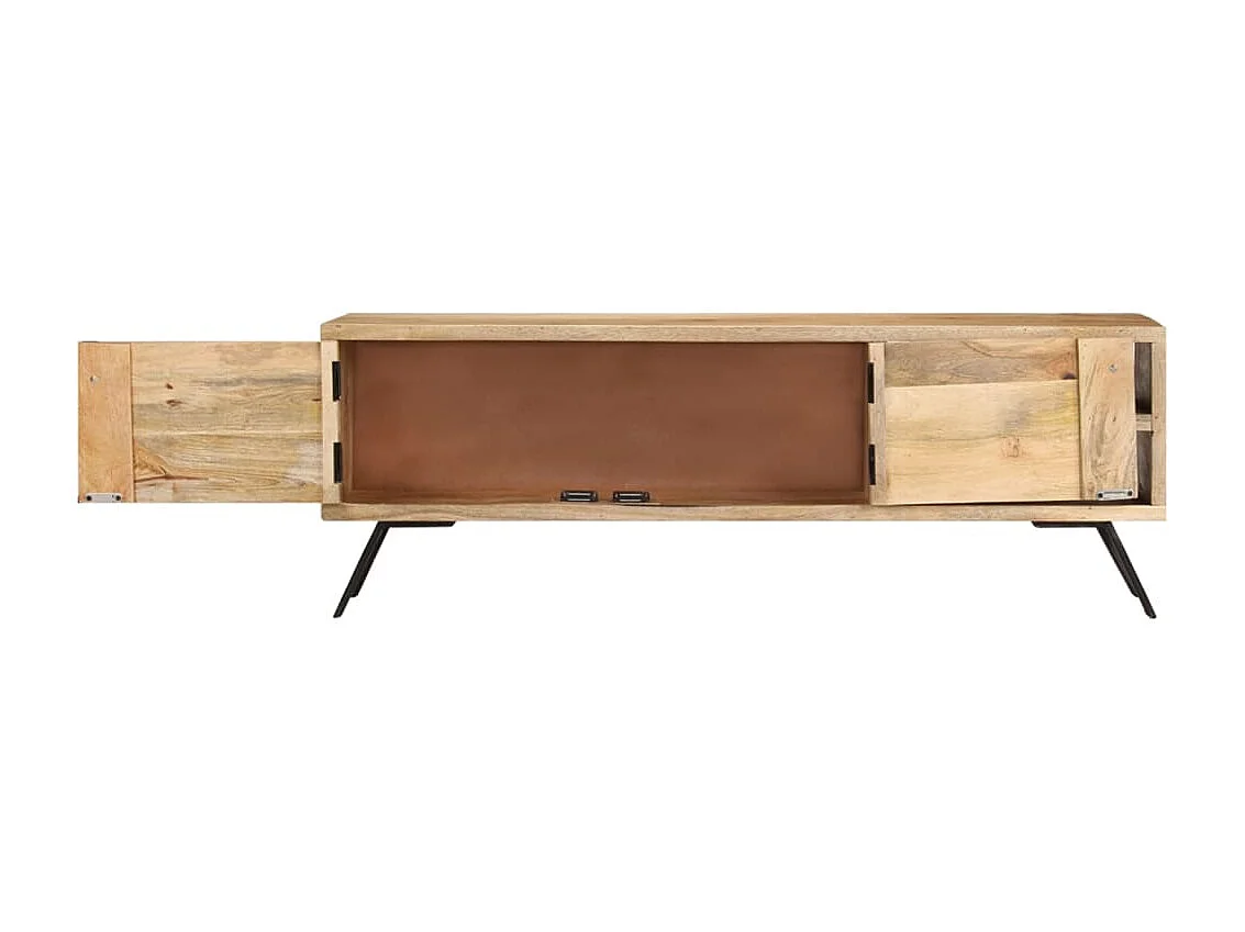 Meuble TV 110x30x40 cm Bois massif de manguier BE81775