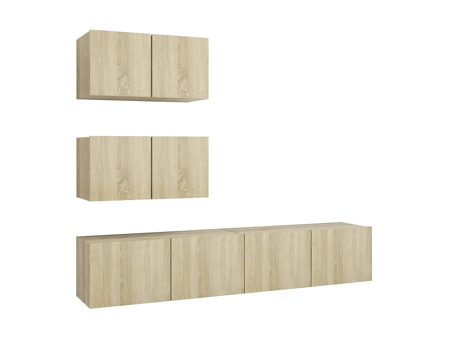 Ensemble de meubles TV 4 pcs Chêne sonoma Bois d'ingénierie BE93317