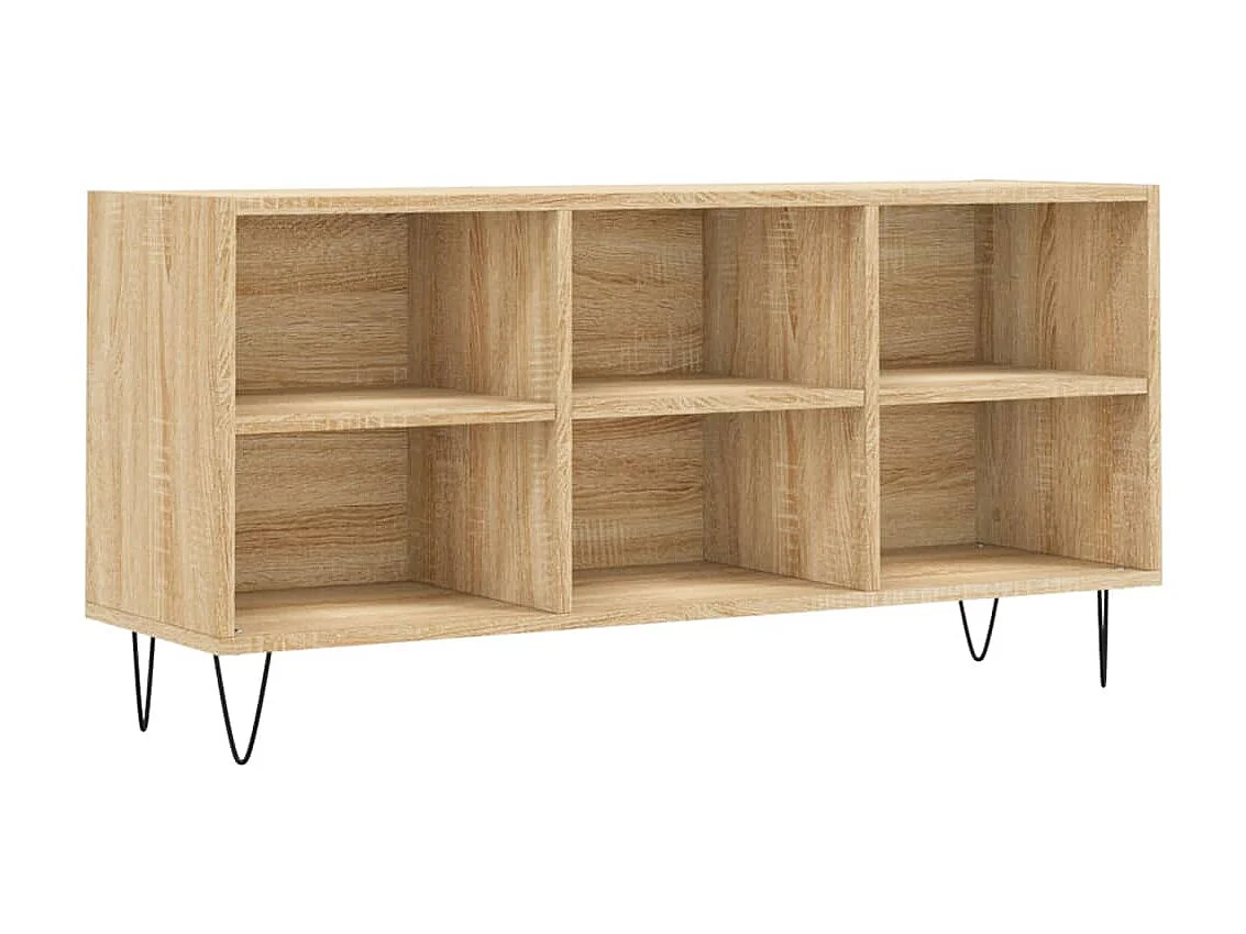 Meuble TV chêne sonoma 103,5x30x50 cm bois d'ingénierie GR16515