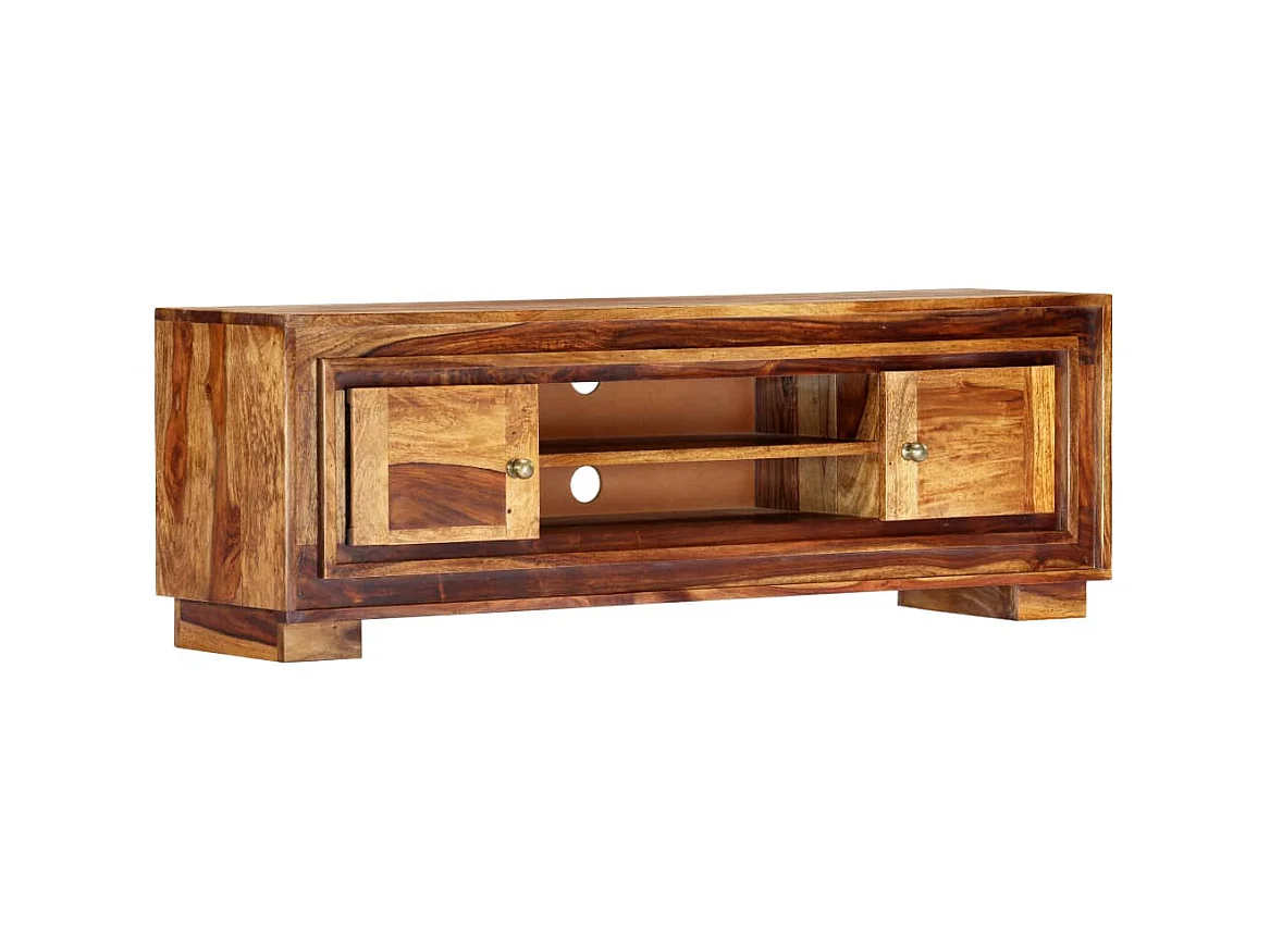 TV-meubel 118x30x40 cm massief sheeshamhout NL927873