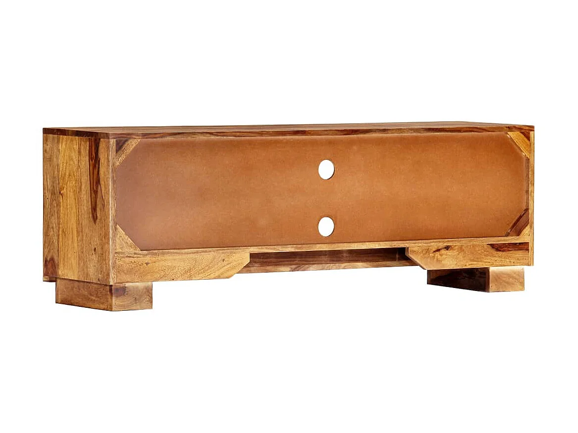 Meuble TV 118 x 30 x 40 cm Bois de Sesham massif BE22235