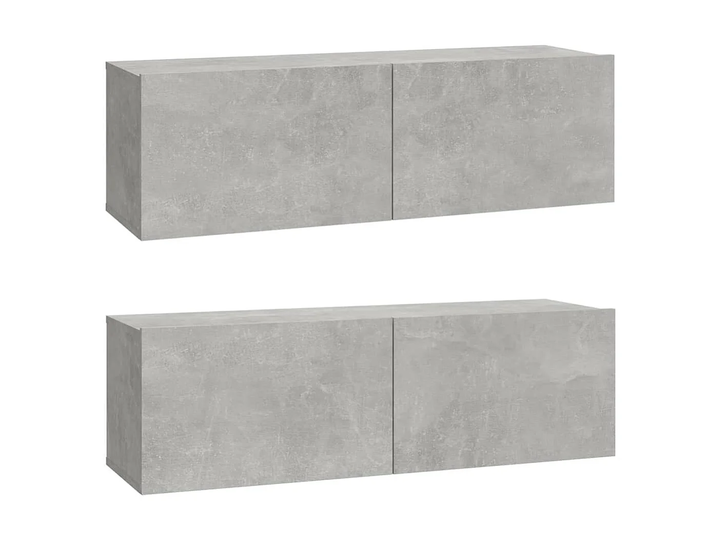 Set de muebles de TV 6 pzas madera contrachapada gris hormigón ES75049