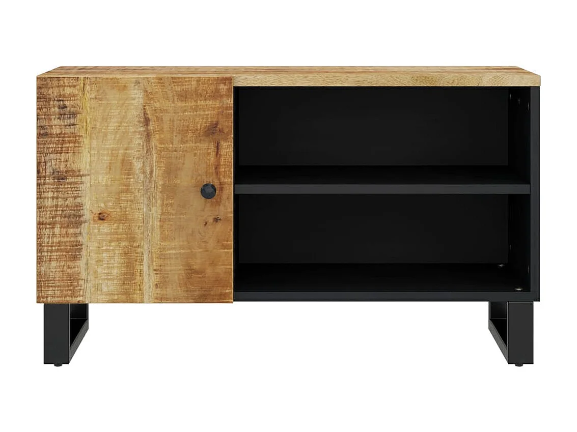Mueble de TV madera mango y madera contrachapada 80x33x46 cm ES24878