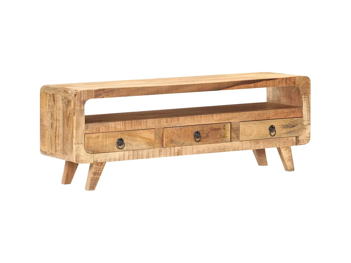 Tv-meubel | Tv-Bank | TV-kast117x30x41 cm massief ruw mangohout