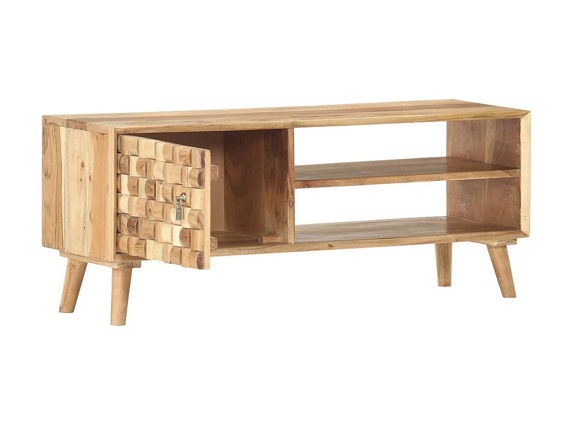 TV-Schrank,TV-Möbel 100×35×40 cm Massivholz Akazie -gkd449475