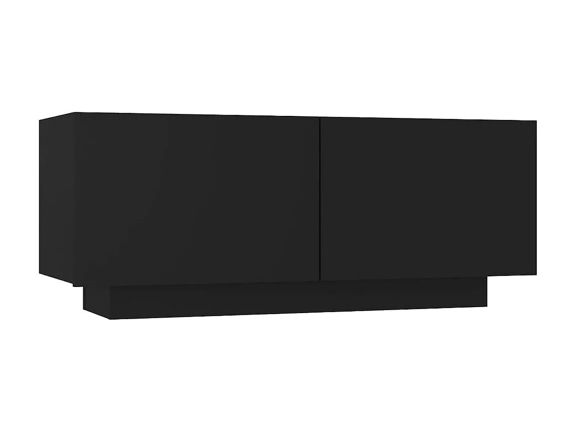 Tv-meubel 100x35x40 cm bewerkt hout zwart NL893116