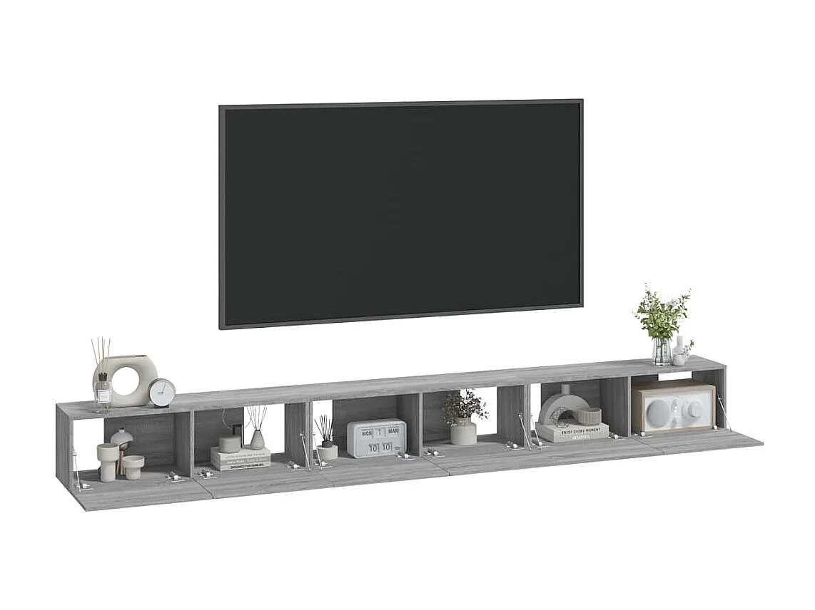 Meubles TV 3 pcs Sonoma BEis Bois d'ingénierie BE78952