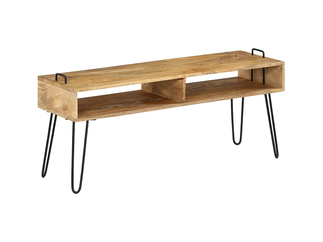 Tv-meubel 110x35x45 cm massief mangohout NL114578