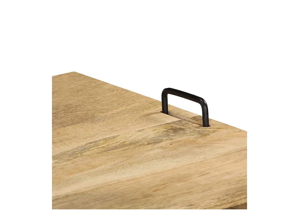 Meuble TV Bois de manguier massif 110 x 35 x 45 cm BE21030