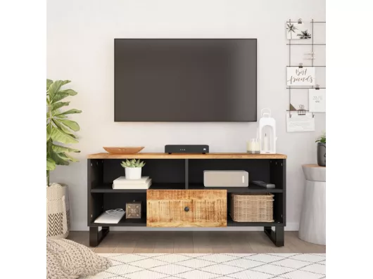 Kauf Unique TV-Schrank,TV-Möbel 100x33x46 cm Massivholz Mango & Holzwerkstoff -gkd397544