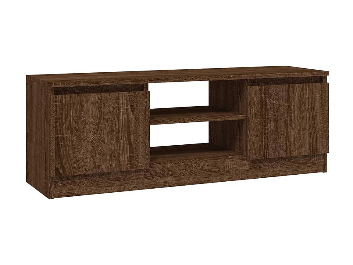 TV-Schrank,TV-Möbel mit Tür Braun Eichen-Optik 102x30x36 cm -gkd454406