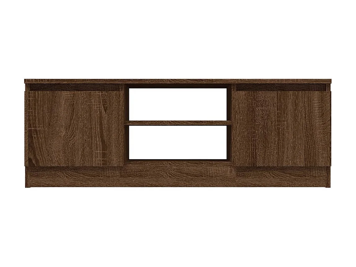 Meuble TV avec porte Chêne marron 102x30x36 cm BE36683