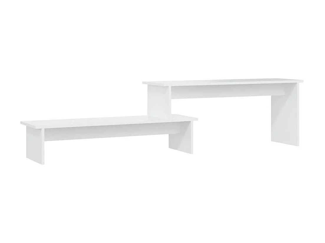 Meuble TV Blanc 180x30x43 cm Aggloméré BE38409