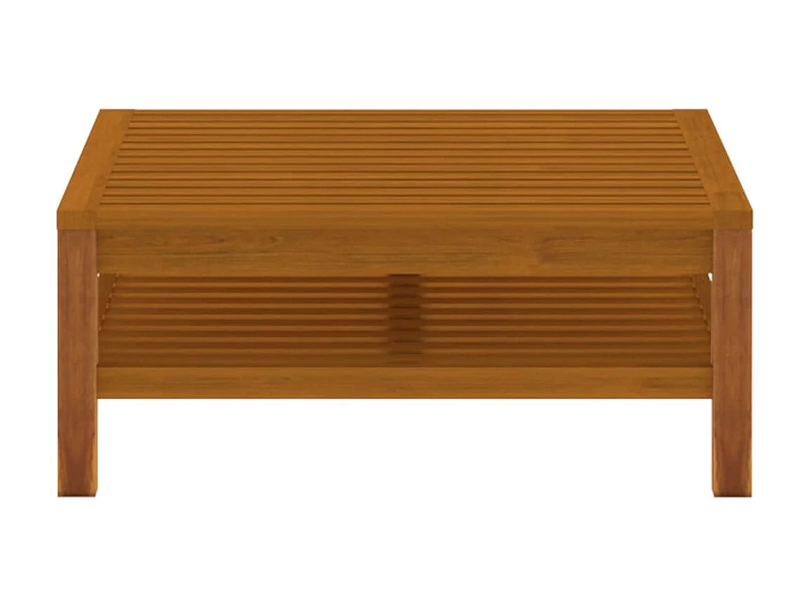 Table basse 65x65x35 cm Bois d'acacia solide OFR61871 BonneVie Meuble