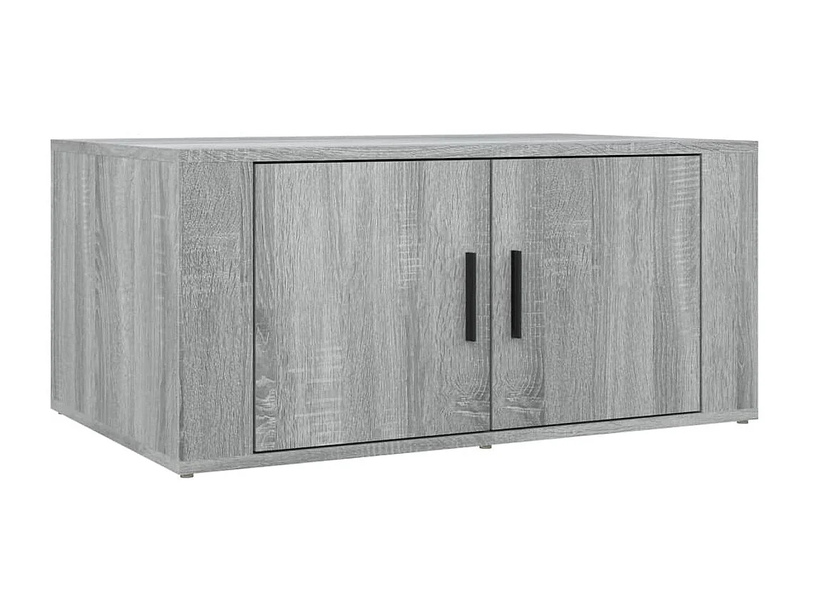Table basse Sonoma gris 80x50x36 cm Bois d'ingénierie OFR45953 BonneVie Meuble