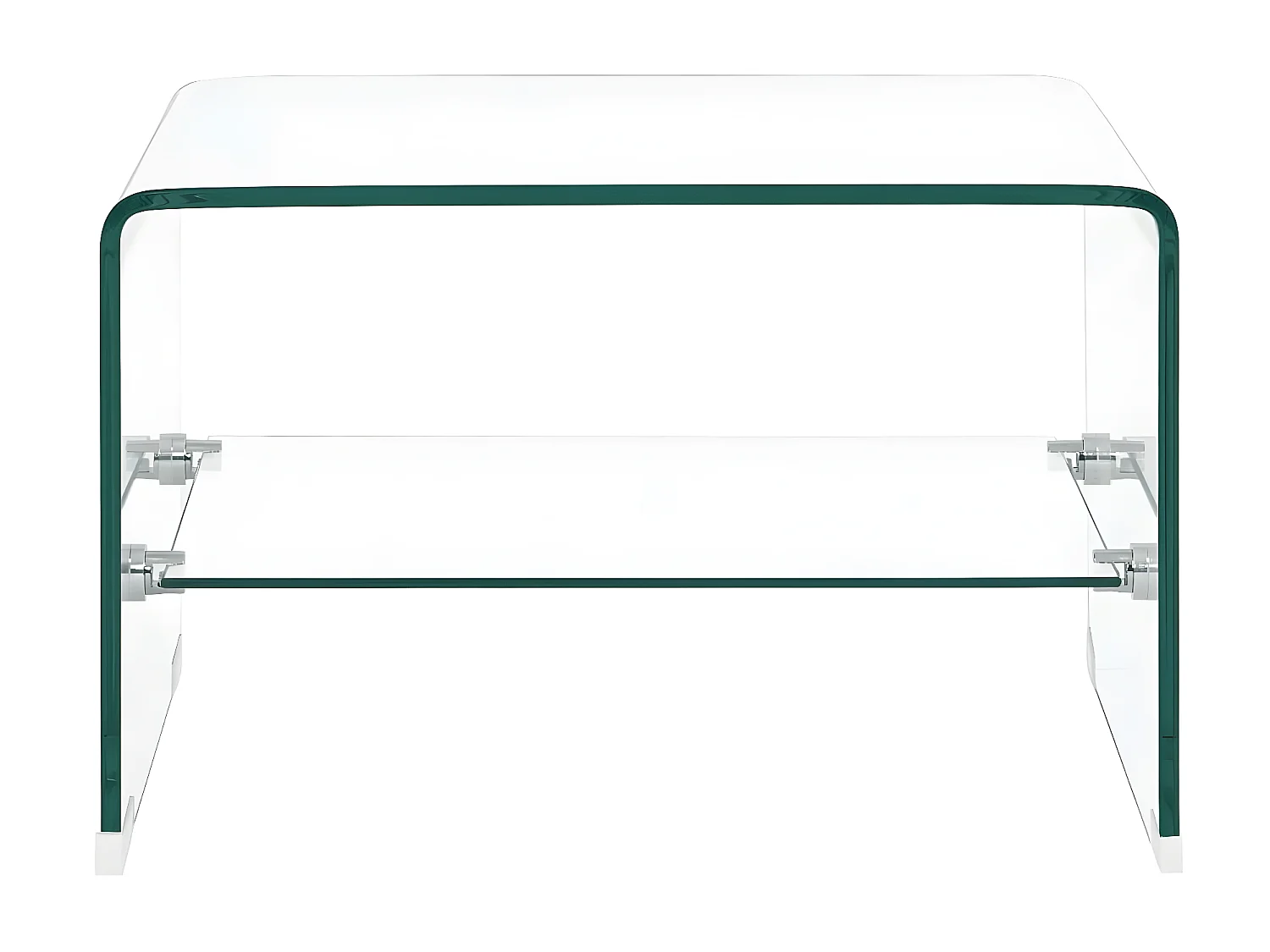 Salontafel 50x45x33 cm gehard glas transparant NL42349