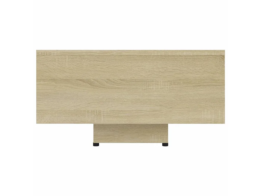 Mesa de centro madera contrachapada color roble 85x55x31 cm ES96880