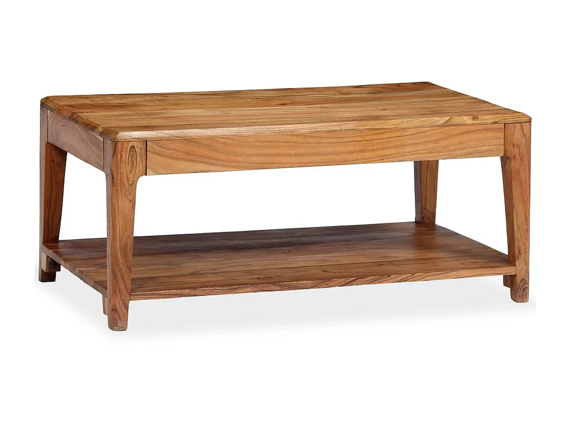 Mesa de centro de madera maciza 88x50x38 cm ES47973